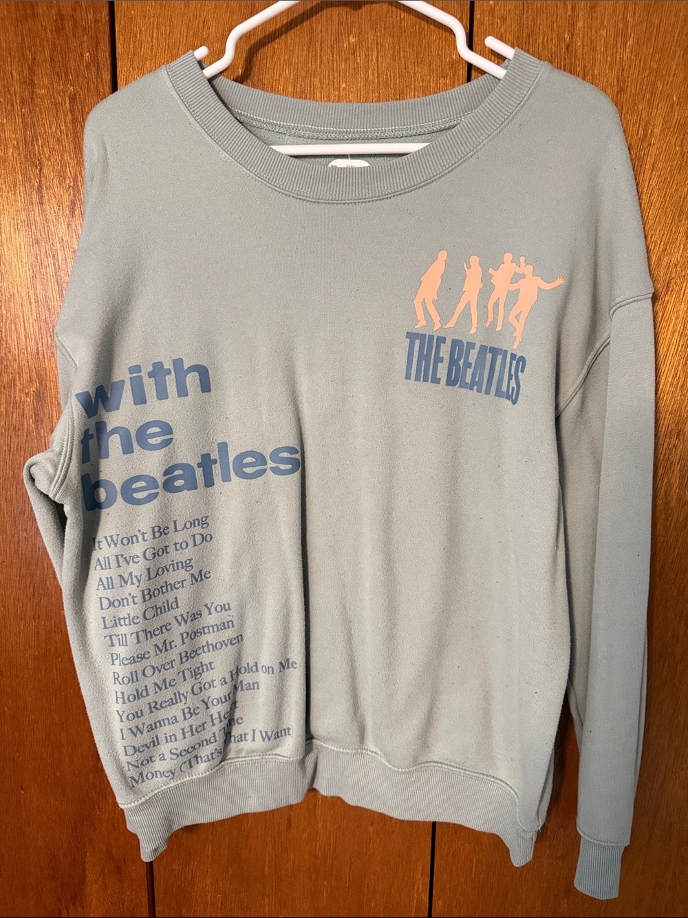 The Beatles Graphic Crewneck Sweatshirt - Sage Green